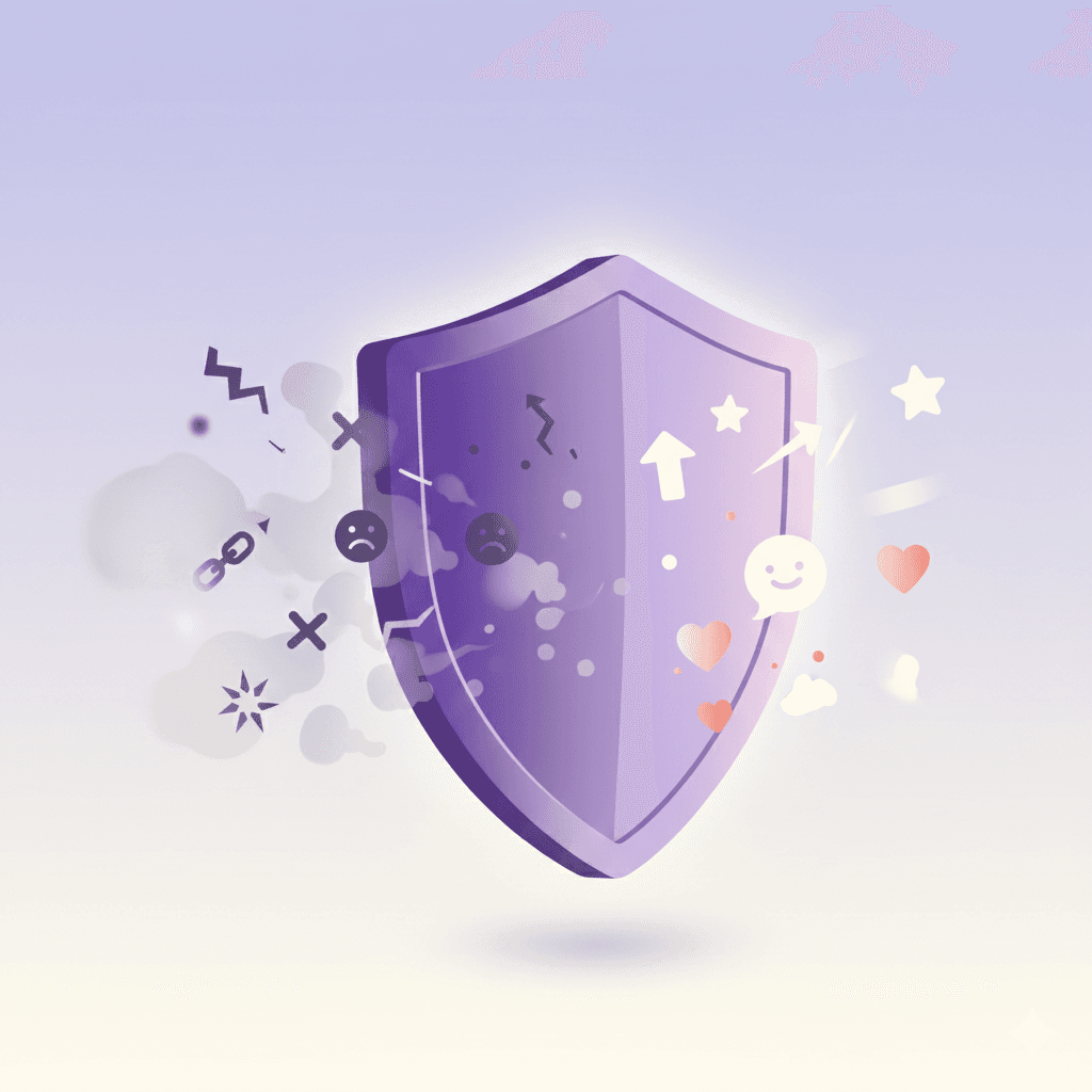 Shield protecting from harmful content